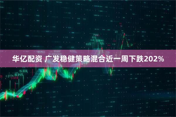 华亿配资 广发稳健策略混合近一周下跌202%